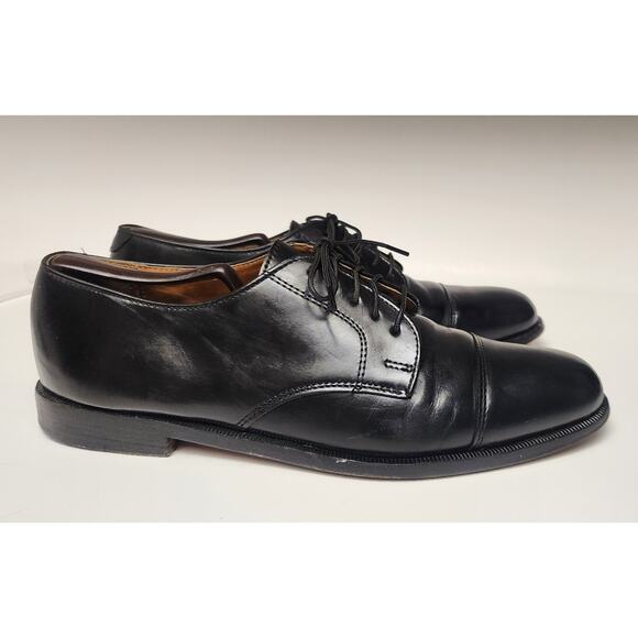 COLE HAAN Men's Memory Flex Oxford Cap Toe Black Dress Shoes Size 10B - Picture 1 of 9